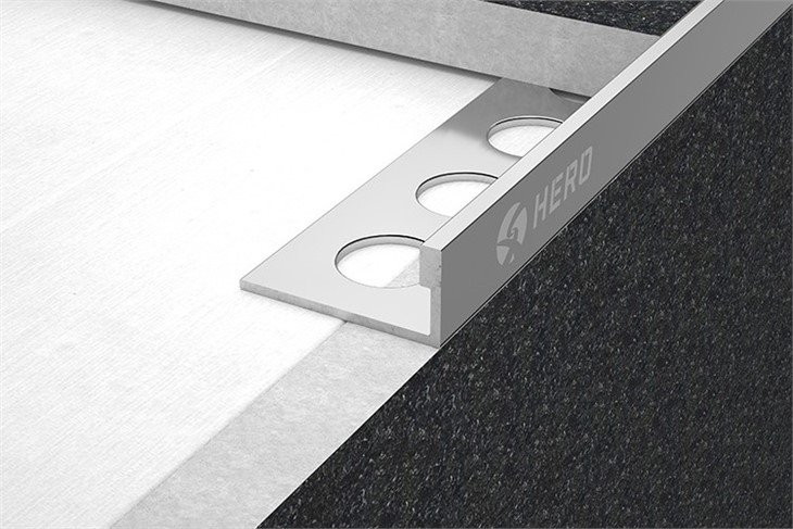 Stainless steel tile edge trim