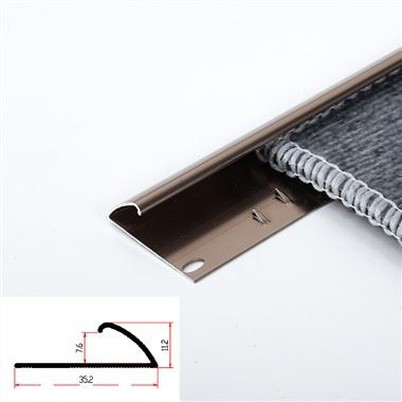 Kątowa aluminiowa listwa dywanowa