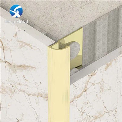 Metalowe wykończenie do prysznica z płytek